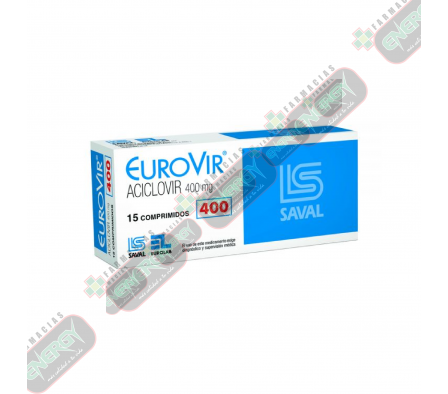 EUROVIR 400mg x 15 COMPRIMIDOS - 0336