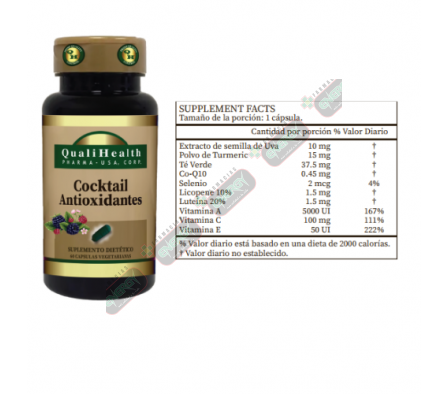 QUALIHEALTH COCKTAIL ANTIOXIDANTES    X 60 CAPS-600311