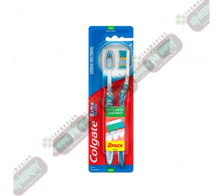 COLGATE CEPILLO EXTRA CLEAN MEDIO 2x1 - 0422