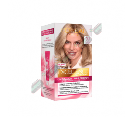 LOREAL EXCEL  9.1 RUBIO MUY CLAR CENIZA- 1848
