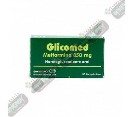 GLICOMED 850mg x 30 COMPRIMIDOS - 02821