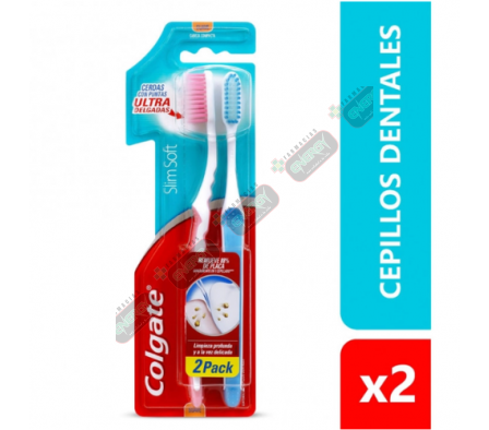 COLGATE CEPILLO SLIM SOFT CARBON X 2 - 7793- 1689