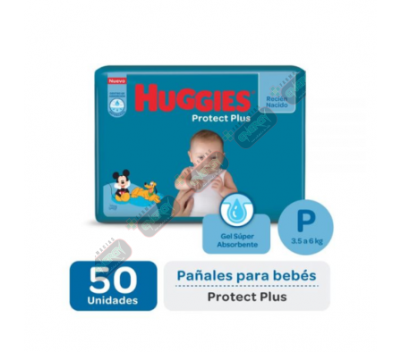 HUGGIES PAÑAL PROT PLUS P AHORRO X 50 - 3591