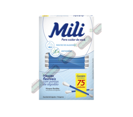 MILI HASTES COTONETES FLEXIBLESx75 UNID- 8762/3552