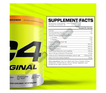 CELLUCOR C4 ORANGE DREAMSICLE 30SERV -25435/6091