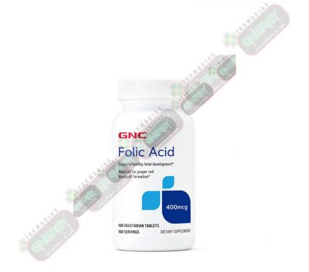 GNC FOLIC ACID 400MG x 100 TAB. * 7249/1280