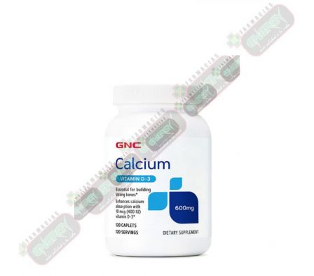 GNC CALCIUM WITH VIT. D3 600 x 120 CAP.* 323/3284
