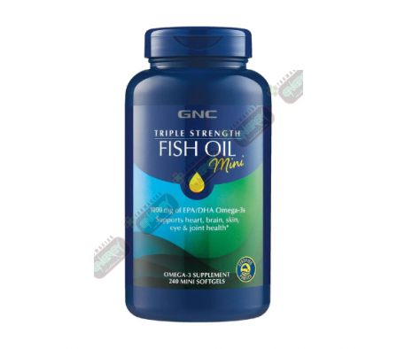 GNC PREM TRIPLE STRENGTH FISH MINI *240 CAPS 70493