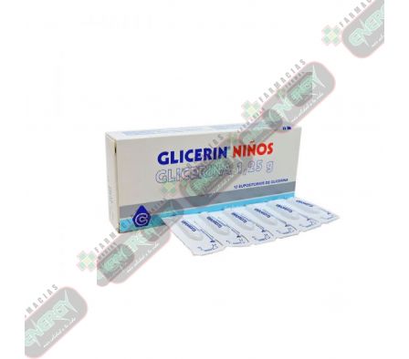 GLICERIN SUPOSITORIOS NIÑOS 1,25 X 12 UNID - 5777