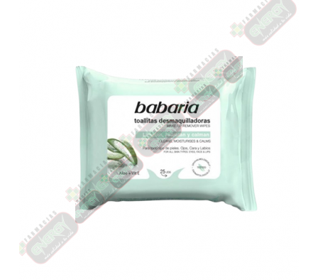 BABARIA TOALLITA DESMAQUILLANTE ALOE V & VIT- 0050
