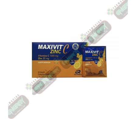 MAXIVIT C ZINC CAJA X 30 SOBRES - 3884