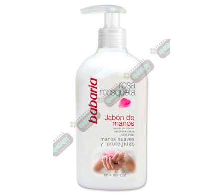 BABARIA JAB. DE MANO ROSA MOSQ. x 500ML - 7038