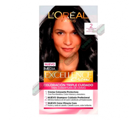 LOREAL EXCELLENCE TINTE NRO 2 -1824