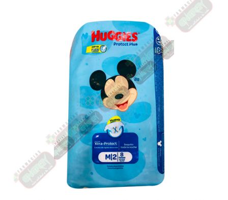 HUGGIES PROT PLUS M REG X 8- 1832-3454