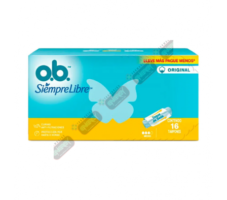 OB TAMPONES ORIGINAL MEDIO  X 16UNID - 5573/4797