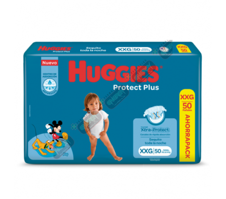 HUGGIES PROTECT PLUS XXG  X 50 UNID-0200/1948/3560