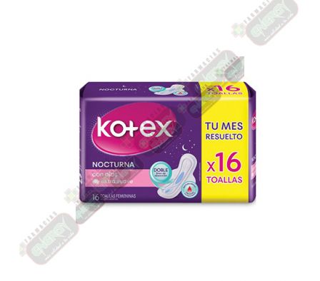 KOTEX TOALLITA NOCTURNA TELA C/A X 16PLANET- 1566