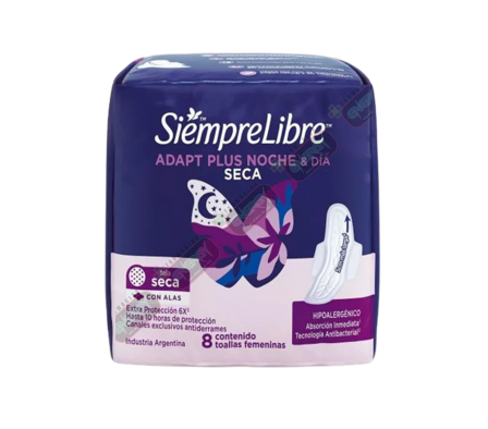 SIEMPRE LIBRE ADAP PLUS NYD C/ALAS X 8 - 0862/2615