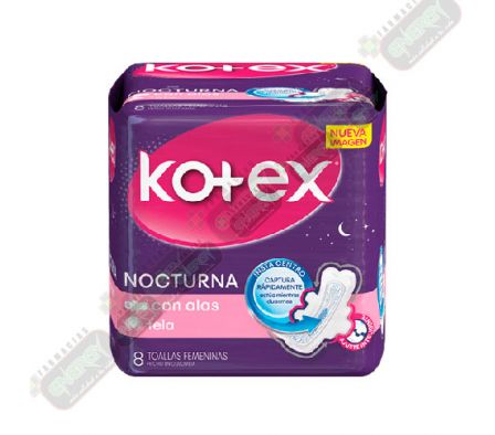 KOTEX TOALL FEM NOCTUR TELA C/A X 8 PLANET - 1559