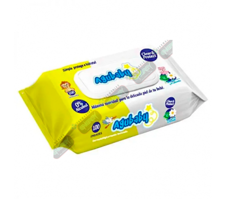 AGUBABY TOALLITA MANZANILLA  X 100 UNI - 3645