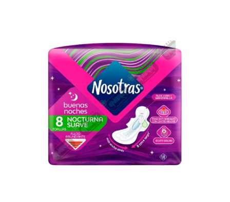 NOSOTRAS BS NS SUAVE ALOE Y MANZA X 8UNI-1622/1851