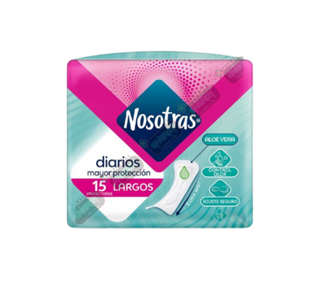 NOSOTRAS DIARIOS C/ ALOE X 15UN LARGOS-1578/2025