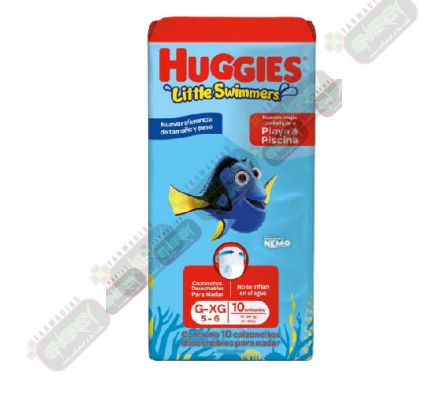 HUGGIES PAN LIT SWIMMERS G  X 10UNID - 2214