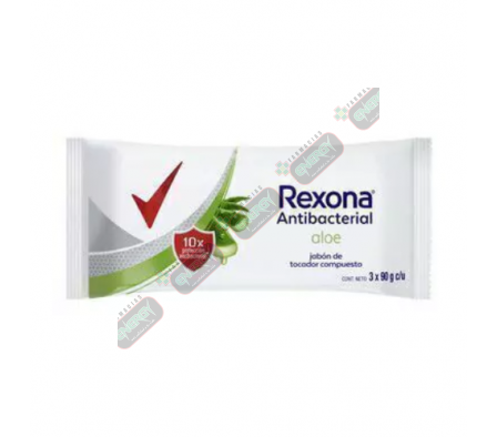 REXONA JABON ANTIB ALOE 3 X 90G - 0646/6907