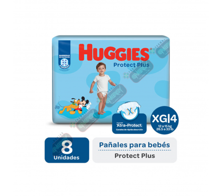 HUGGIES PROTEC PLUS XG X 8 - 1856/3478