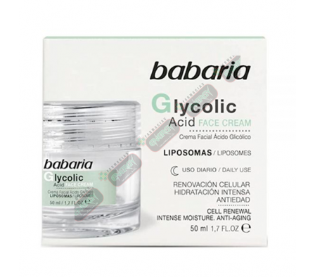 BABARIA CREMA FACIAL ACIDO GLICOLICO X 50ML-0595