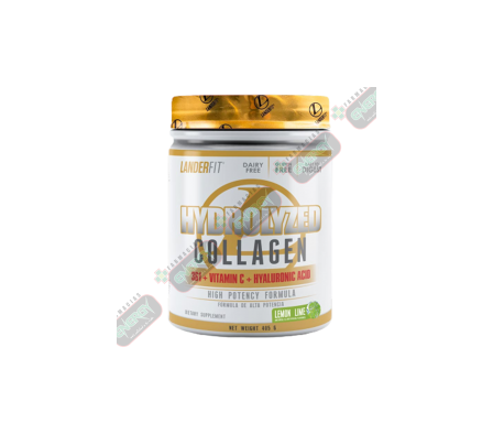 LANDERFIT HYDROLYZED COLLAGEN  LEMON LIME 405G-