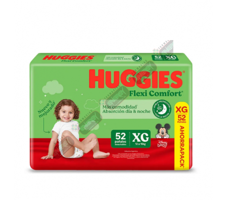 HUGGIES FLEX COMF XG   X 52 UNI - 2877