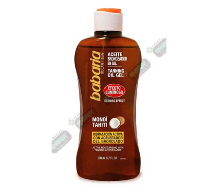 BABARIA ACEITE BRONCEADOR GEL X 200 ML - 0659