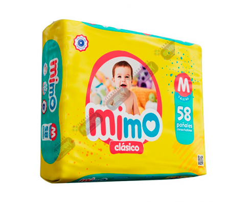 MIMO PAÑAL CLASICO MEGAPACK M X 58 UNI -0944