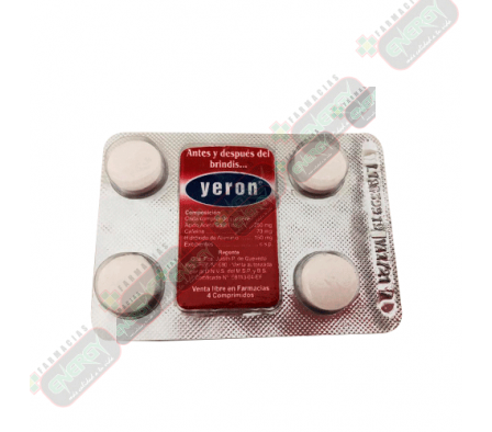 YERON x 4 COMPRIMIDOS EXHIB (25) - 821