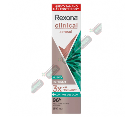 REXONA WOMEN CLINICAL AER REFRESH X 150ML-9952 
