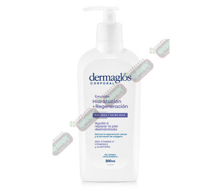 DERMAGLOS CORP EMULS. HIDRAT+REGENERAC 300ML-8276