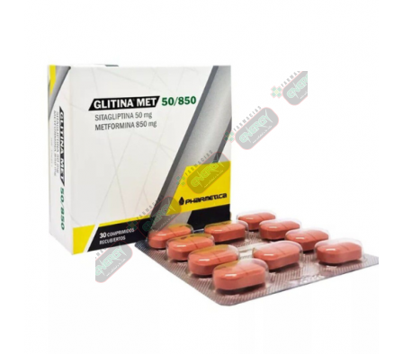 GLITINA MET 50/850 MG CAJA X 30 COMP - 1684