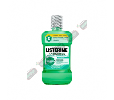 LISTERINE ANTICARIES MENTA S/ALCOHOL 500ML-5404