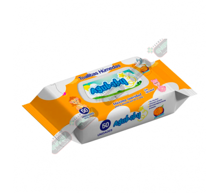 AGUBABY TOALLITA HUMEDA CALENDULA X 50 UN - 3977