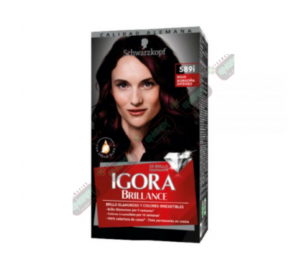 IGORA BRILLANCE KIT-589i ROJO BORGOÑA 60ML-7667
