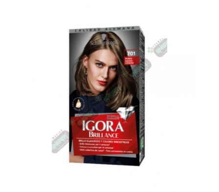 IGORA BRILLANCE KIT-701 RUBIO CENIZ 60ML- 7544