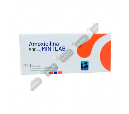 AMOXICILINA 500MG MINTLAB CAJA X 6 CAPSULAS- 3511