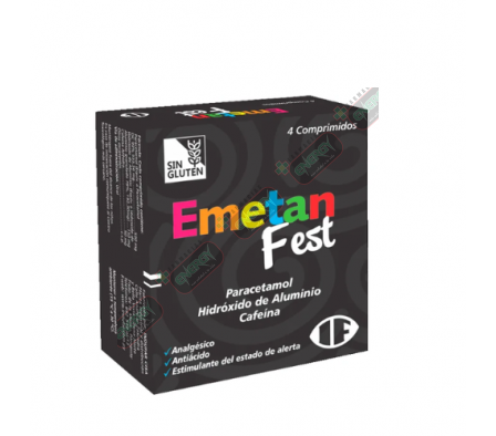 EMETAN FEST CAJA X 4 COMPRIMIDOS - 