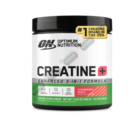 ON CREATINE (+) STRAW PEACH 360 GR - 40 SERV