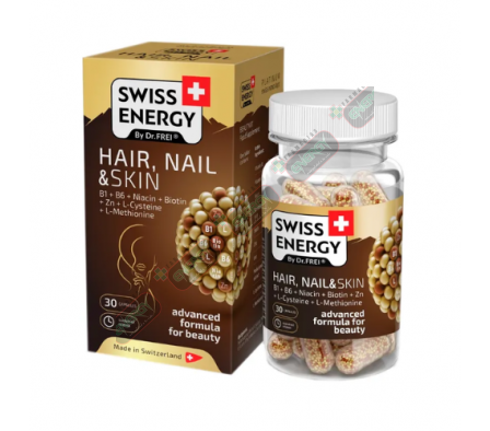 SWISS ENERGY HAIR & SKIN X 30 CAPSULAS-