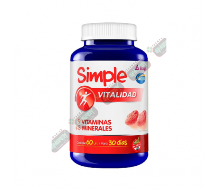 SIMPLE VITALIDAD FRASCO X 60 GUMMIES -8082
