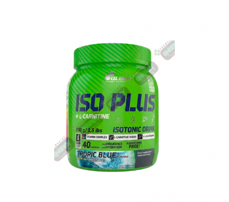 OLIMP ISOPLUS POLVO TROPIC BLUE X 700GR 40 SERV-4207