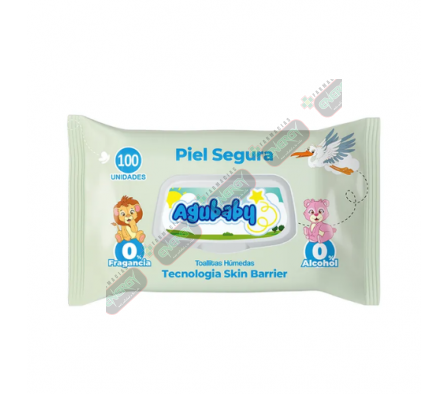 AGUBABY TOALLITA HUM PIEL SEGURA X 50 UNID-5991
