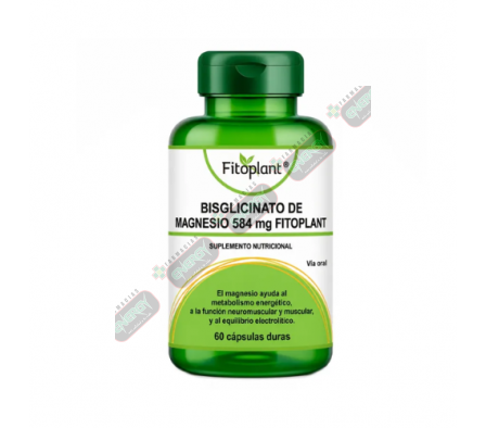 BISGLICINATO DE MAGNESIO FITOPLANT X 60 CAPS-1604